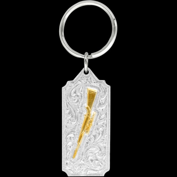 Gold Rifle Keychain +$9.97